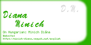 diana minich business card